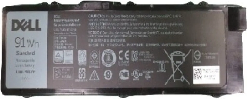 Batterie Dell Precision 7510 7710 pour Travail Nomade - 91 Wh 6 Cell