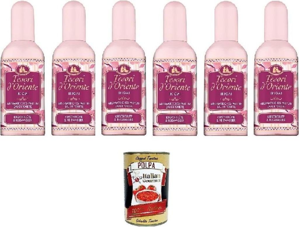Tesori D'oriente Ikigai 100ml, Aromatisches Blumenparfüm 6x100ml + Italian Gourmet polpa 400gr