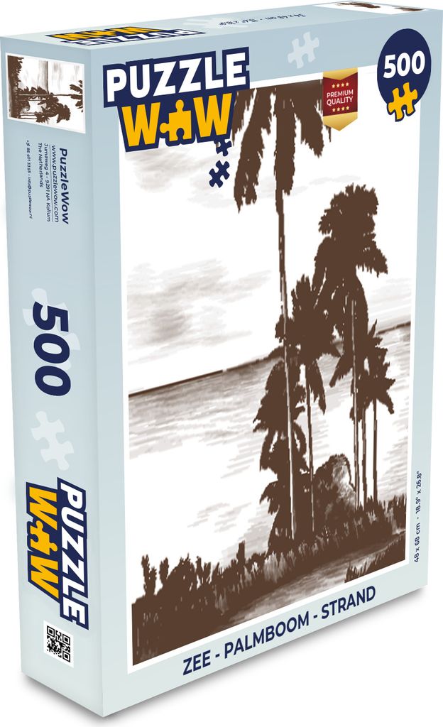 MuchoWow Puzzle 500 Teile Meer - Palme - Strand - Denken - Spiel - Toy