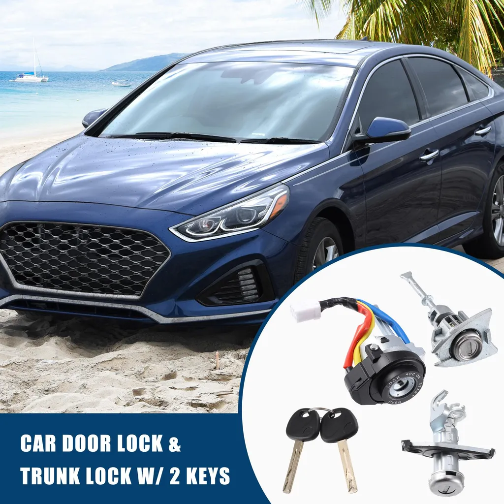 Kit serrure de porte Hyundai 81970-3Sa00 - Cylindre interne noir robuste