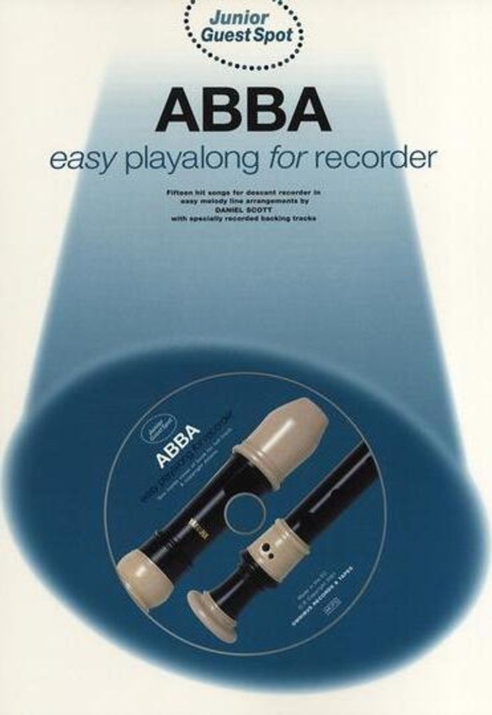 Abba (+Online Audio)for recorder junior guest spot easy playalong