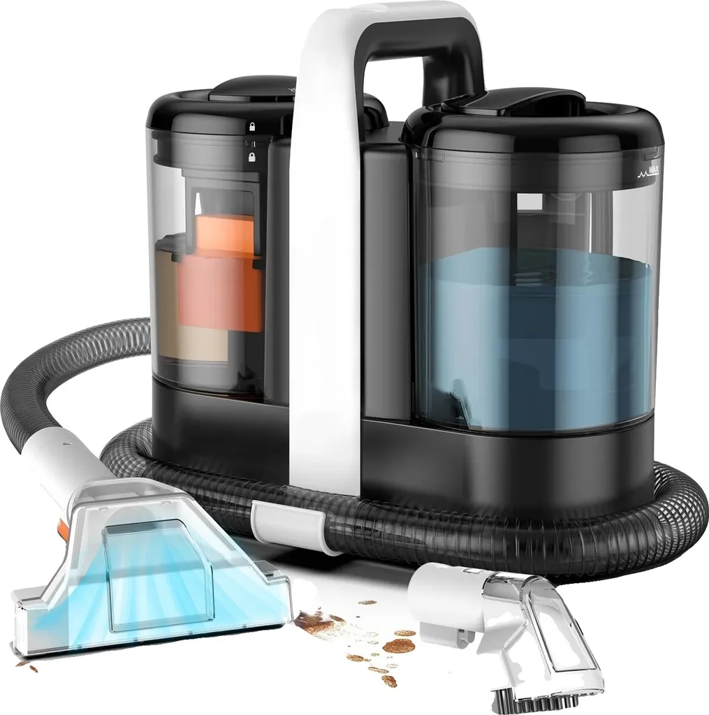 Shampouineuse balai pour canapé et moquette, moteur 600W haute force