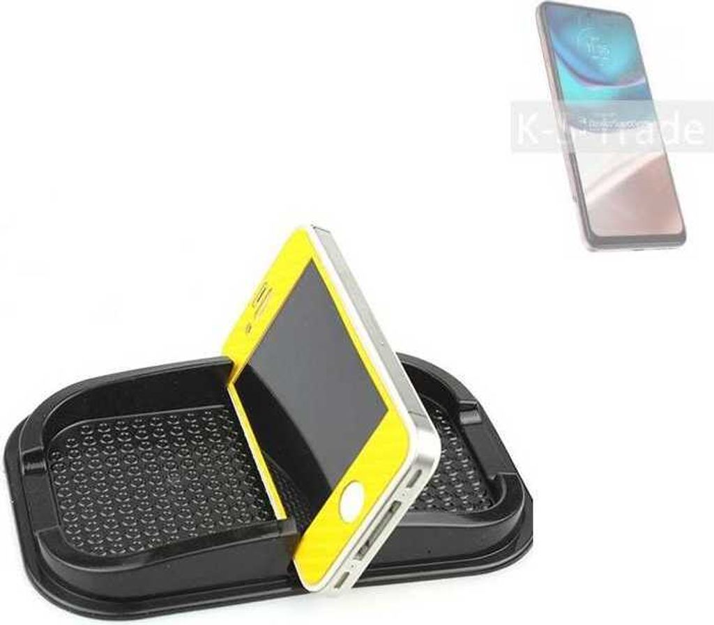 K-S-Trade Auto Anti Rutsch Matte Smartphone-Halter kompatibel mit Motorola Moto G42 Haft Pad Armaturenbrett Handy-Halterung Silikon