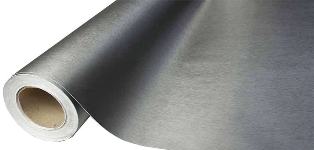 Rouleau de vinyle adhésif graphite brossé pour décoration extérieure - 2