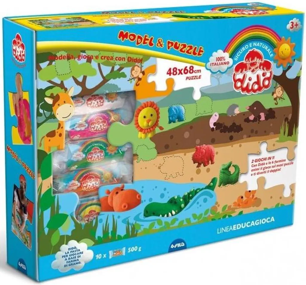 Kit Didò Modèle et Puzzle FILA pour Occuper les Enfants avec Créativité