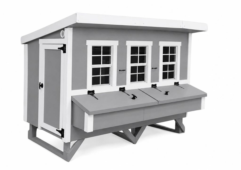 Hühnerstall XL EZ Chicken Home Grau, 3,78 m² - Wetterfest, Produktbild 