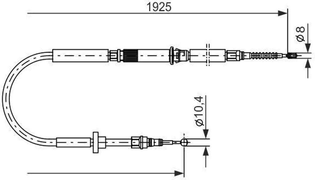Câble de frein à main BOSCH 1 987 477 959 pour Audi A6 4B C5 Berline