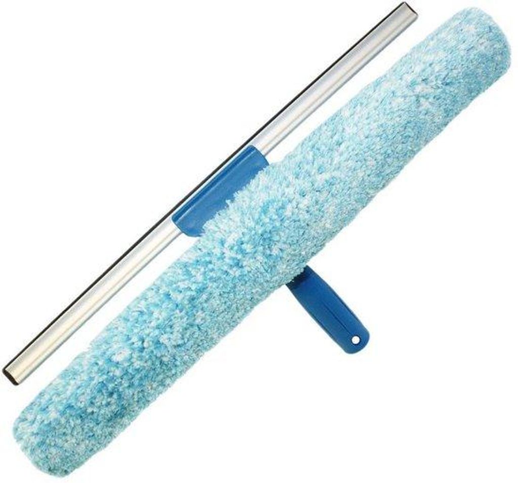 Professionelle 18" Fensterreinigungshilfe | 2-in-1 Mikrofaser Schleuder und Wischer