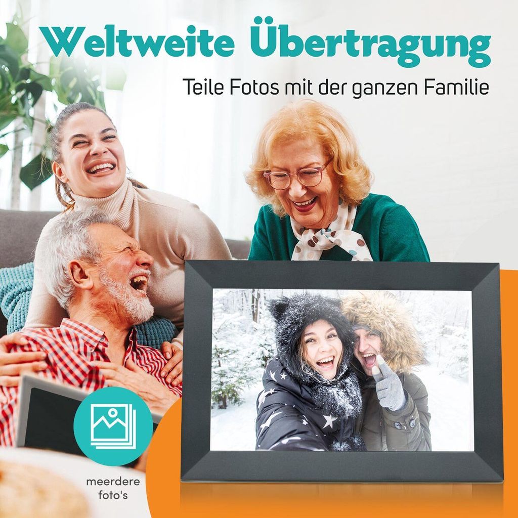 Digitaler Bilderrahmen mit WiFi und App - digitaler Produktbild 5