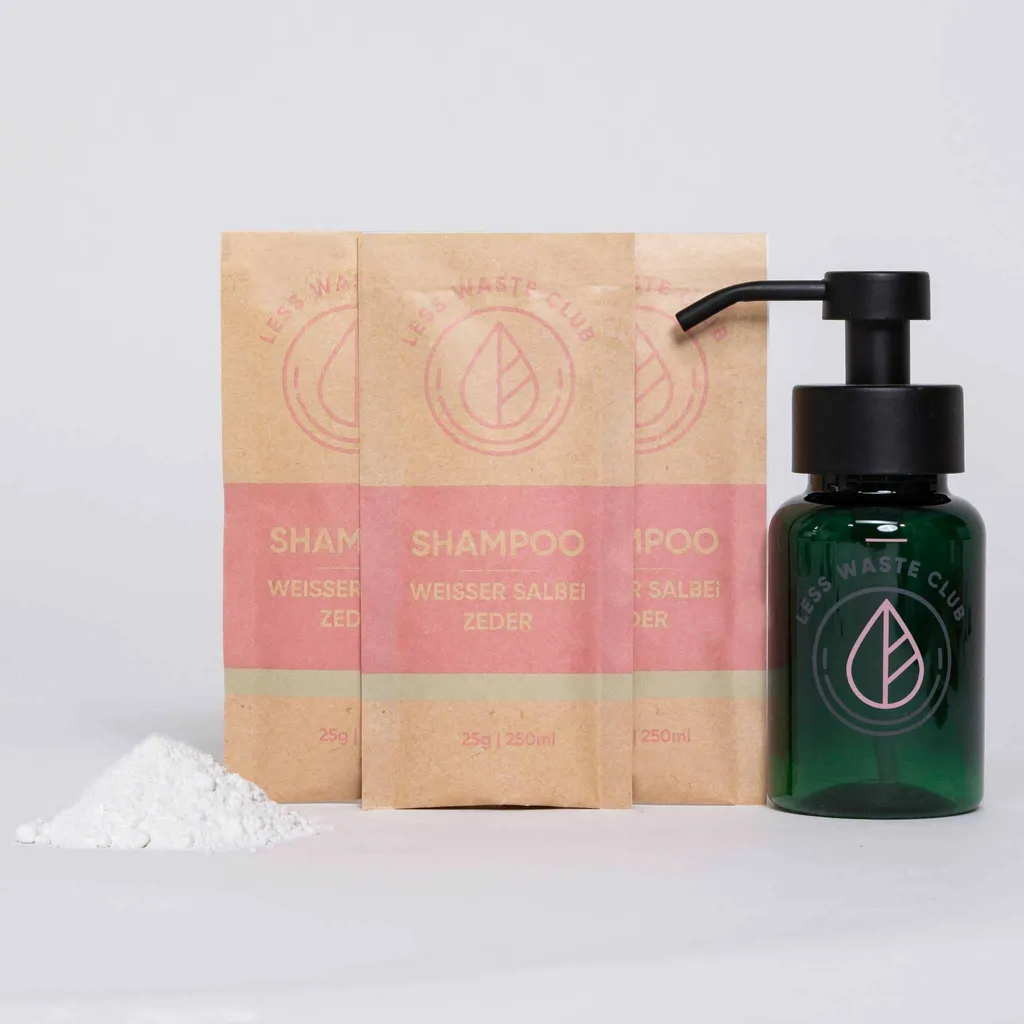 Shampoo Polvere Starter Set Salvia e Cedro: Massima Efficacia Naturale