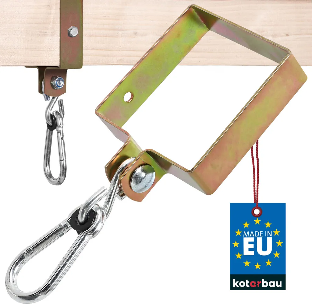 Supporto Altalena Quadrato 120mm KOTARBAU Zinco Giallo Professionale