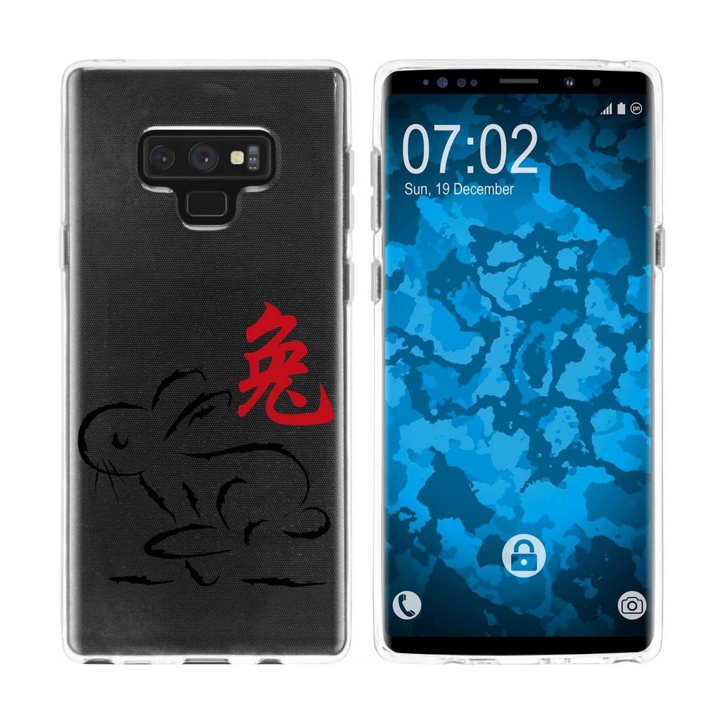 PhoneNatic Case kompatibel mit Samsung Galaxy Note 9 Silikon-Hülle Tierkreis Chinesisch M4