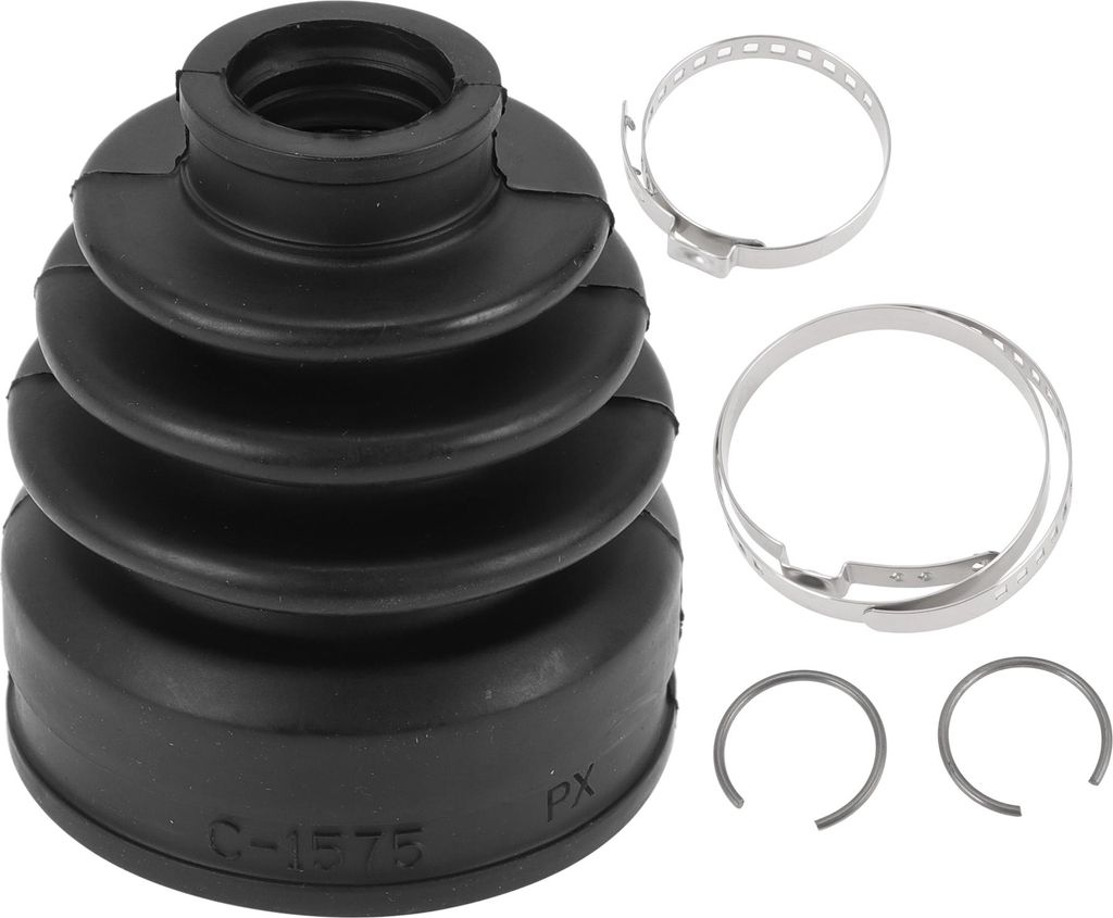 1 Satz CV-Gelenkmanschetten-Kit für Nissan Almera Phi Make N17p 2012-2016 Innere Konstantgelenkmanschette mit Klemmen Nr. 397413U026 Schwarzes Gummi