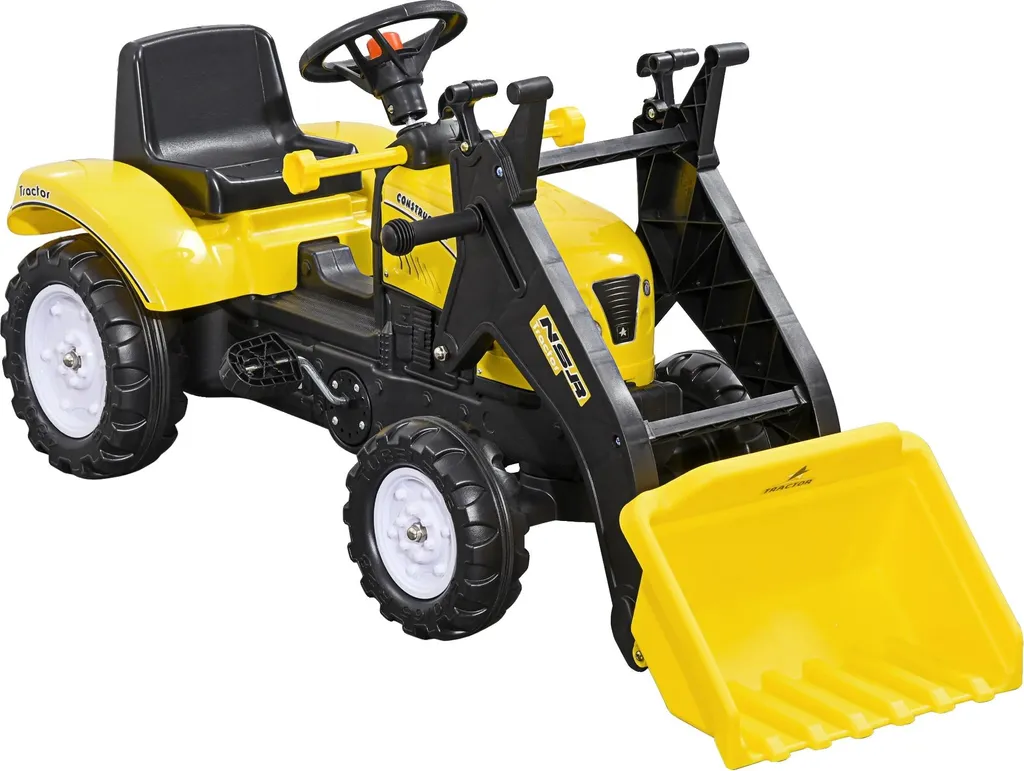 Jouet de plein air : Tracteur à pédales pour enfant avec klaxon intégré
