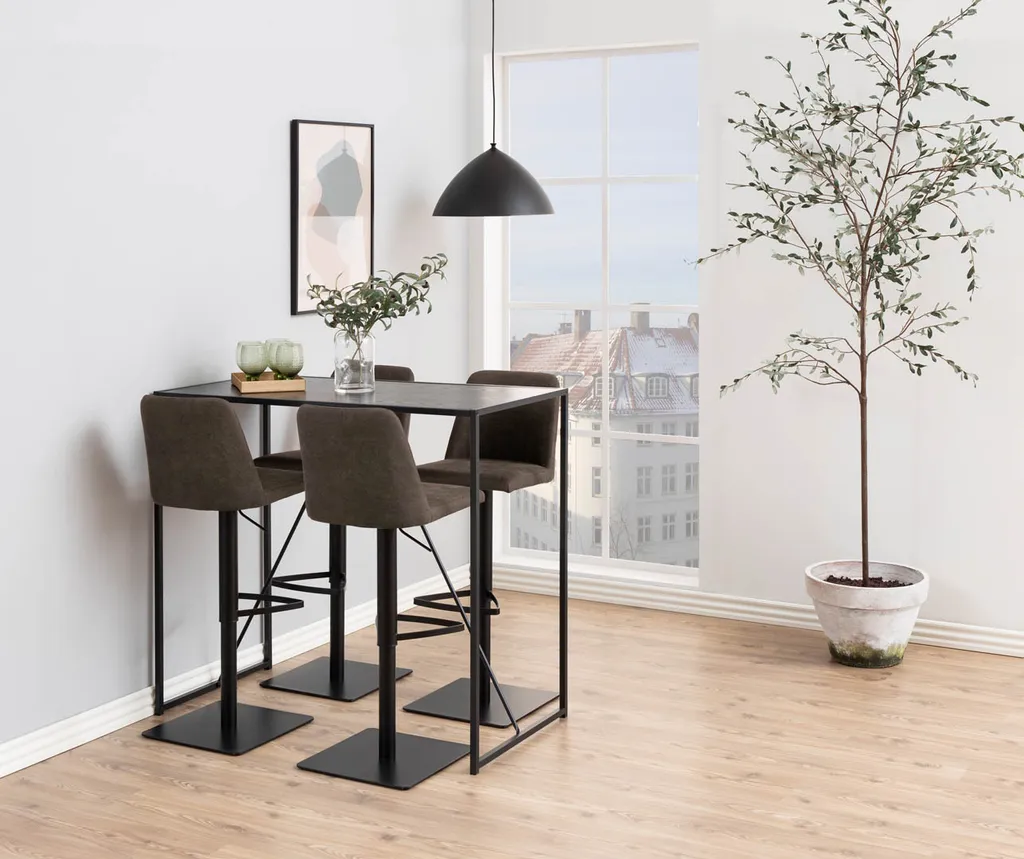 Sgabello Avanja Antracite Regolabile | Arredo Bar Moderno e Chic - 10