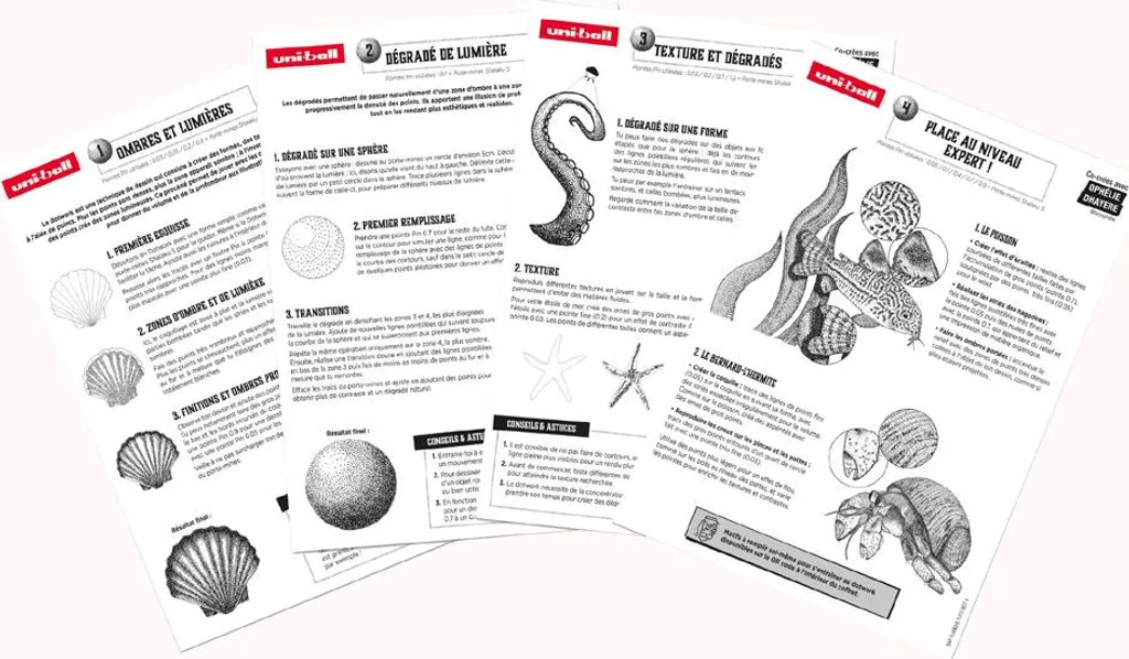 uni-ball DOTWORK starter set uni pin valigetta da 9 pezzi - 2