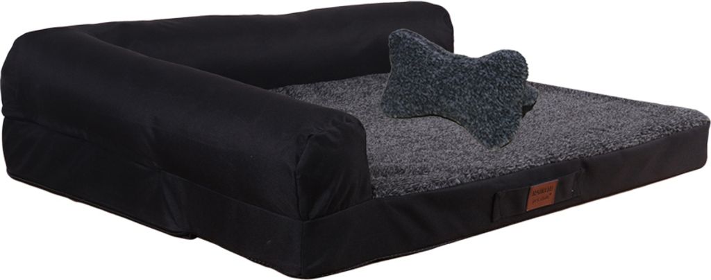Raikou Hundebett Hundesofa Tierbett Anti Rutsch Schwarz Melange Gr. 80*60*7cm