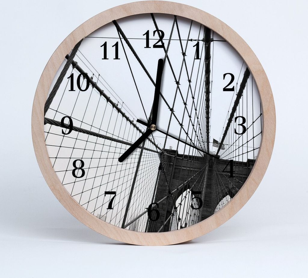 Holzuhr 20fi cm wanduhr - Brooklyn Bridge City
