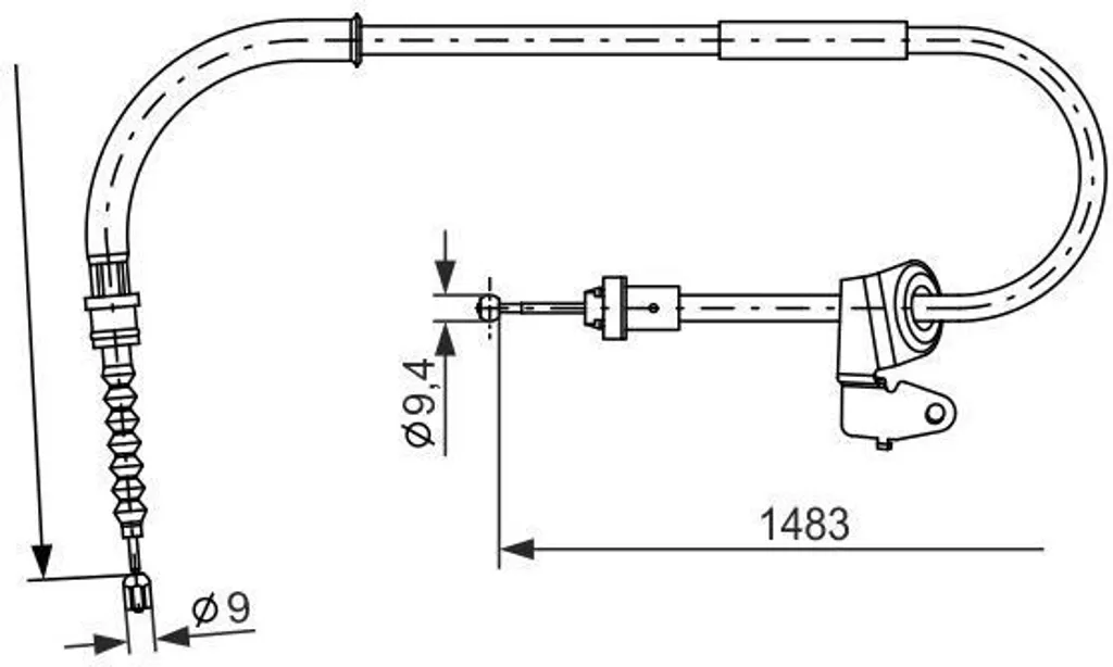 Câble de Frein de Stationnement Arrière pour MINI R55 BOSCH OE