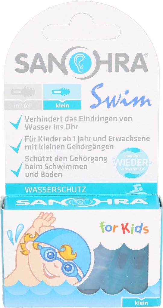 SANOHRA swim f. Protection d'oreilles pour enfants, 2 pcs. Image du produit 