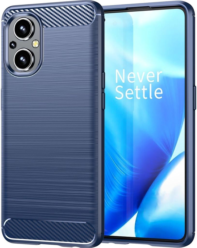 Mobigear Brushed Slim OPPO Reno 7 Lite Hülle Flexibles TPU Backcover - Blau