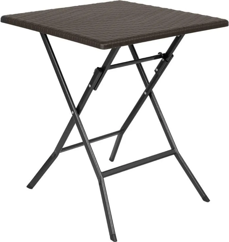 Tavolo da Giardino Pieghevole Bolero Marrone 62cm | Design Salva Spazio