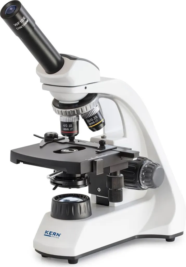 Microscope scolaire monoculaire KERN OBT-103 éclairage LED réglable