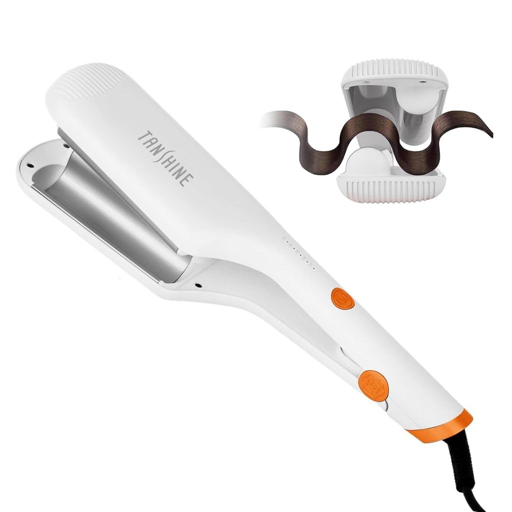Lockenstab 32mm für Haare Wellen,Beach Waves Lockenstab,Mermaid Hair Waver Wellenstab,Ionen Keramik für Lange kurze Haare mit 5 Temperaturen