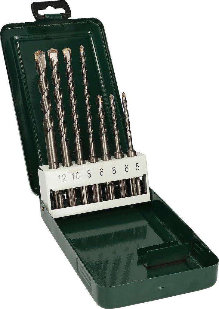 Bosch 7tlg. Set (Ø 5-12 mm) Hammerbohrer-Set SDS-plus Produktbild 
