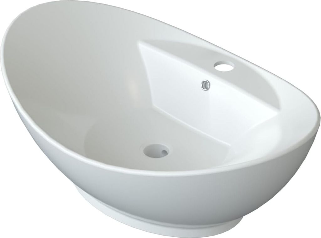 AQUABATOS Aufsatzwaschbecken Waschbecken Keramik Waschtisch Produktbild 