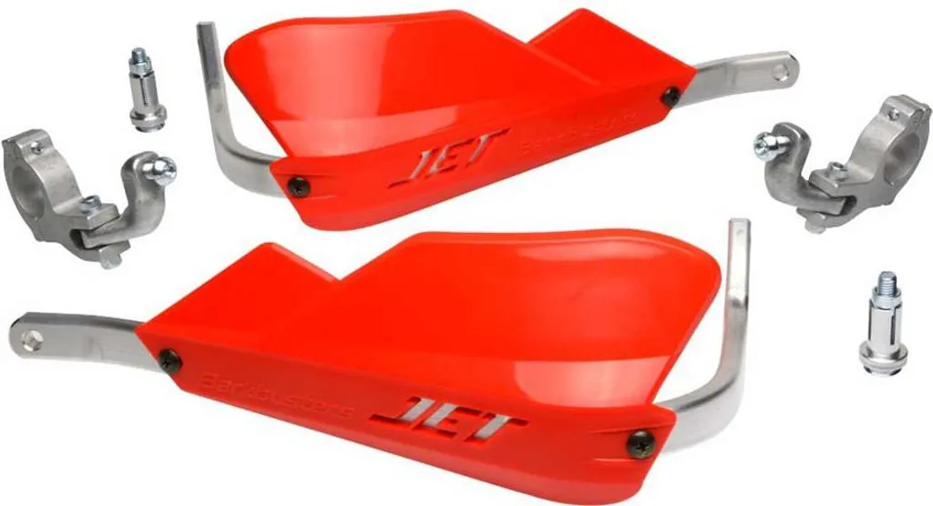 Protège-mains Robustes JET Rouges SW-MOTECH avec Fixation Guidon Pro