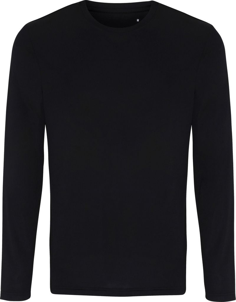 TriDri Herren Langarm Performance T-Shirt RW6543 (S) (Schwarz)
