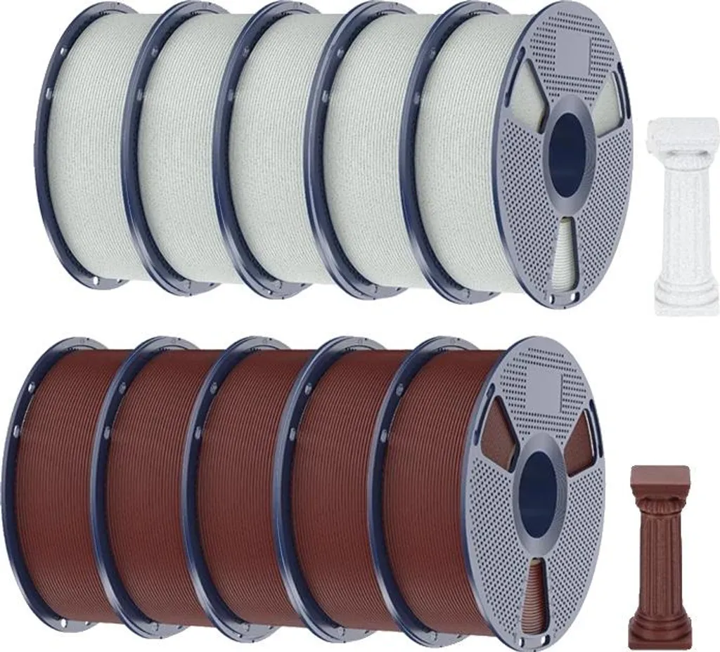 Filament PLA marbre 5BR 5FG pour impression 3D rapide haute précision