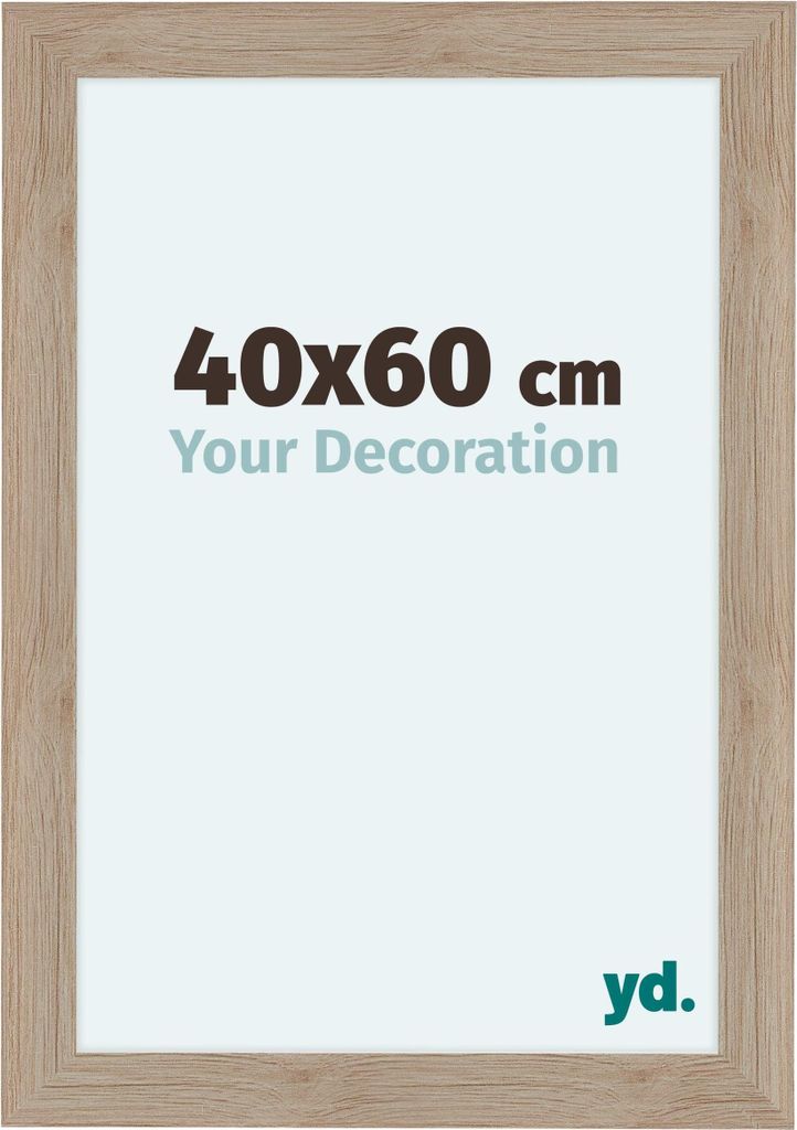 Bilderrahmen, 40x60 cm, Eiche Hell, MDF, Como