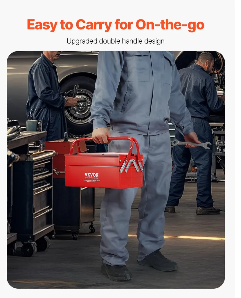 Solution de transport pour outils avec verrouillage de sécurité rouge - 5