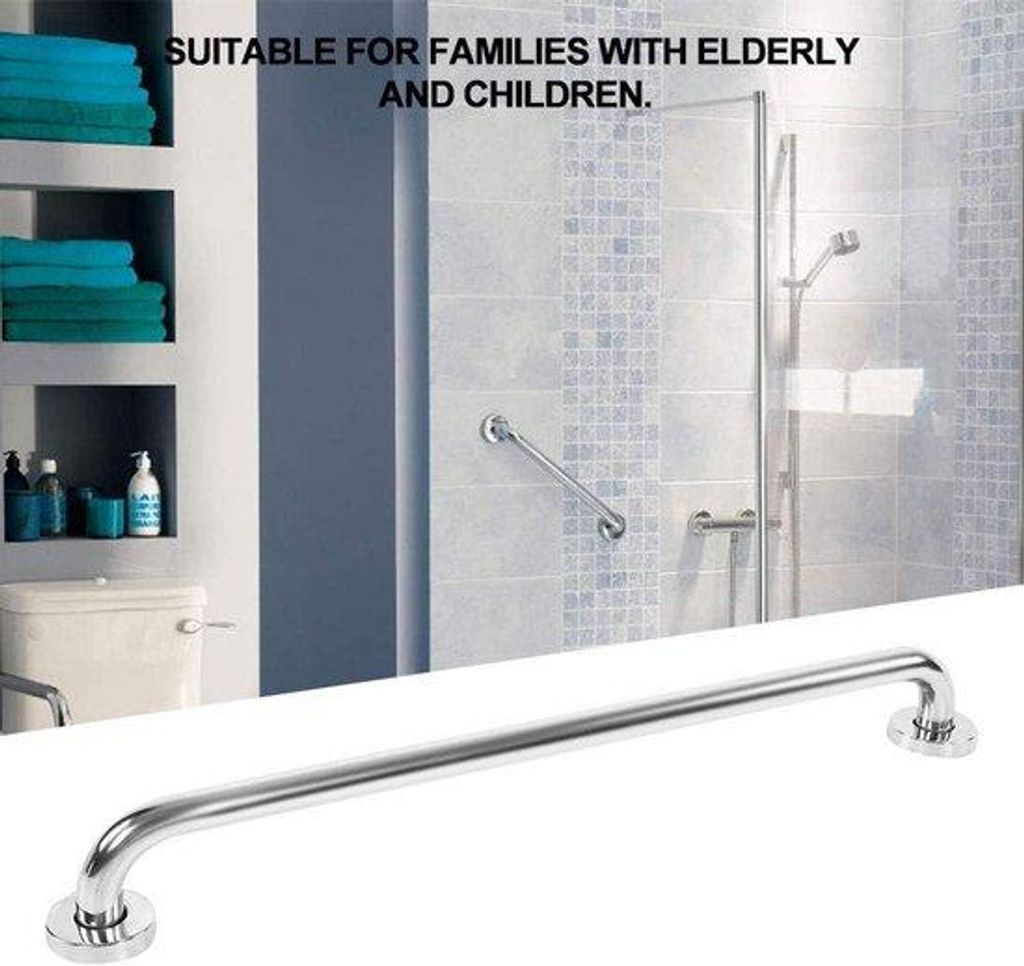 Rvs Badkamerhandrail 60cm Sicherheitsstange für Dusche und Toilette