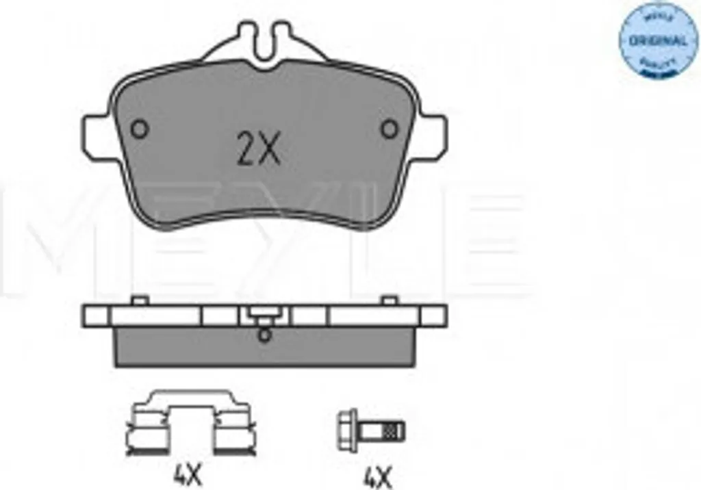 Jeu de Plaquettes de Frein pour Mercedes GLE W166 Idéal Long Trajet