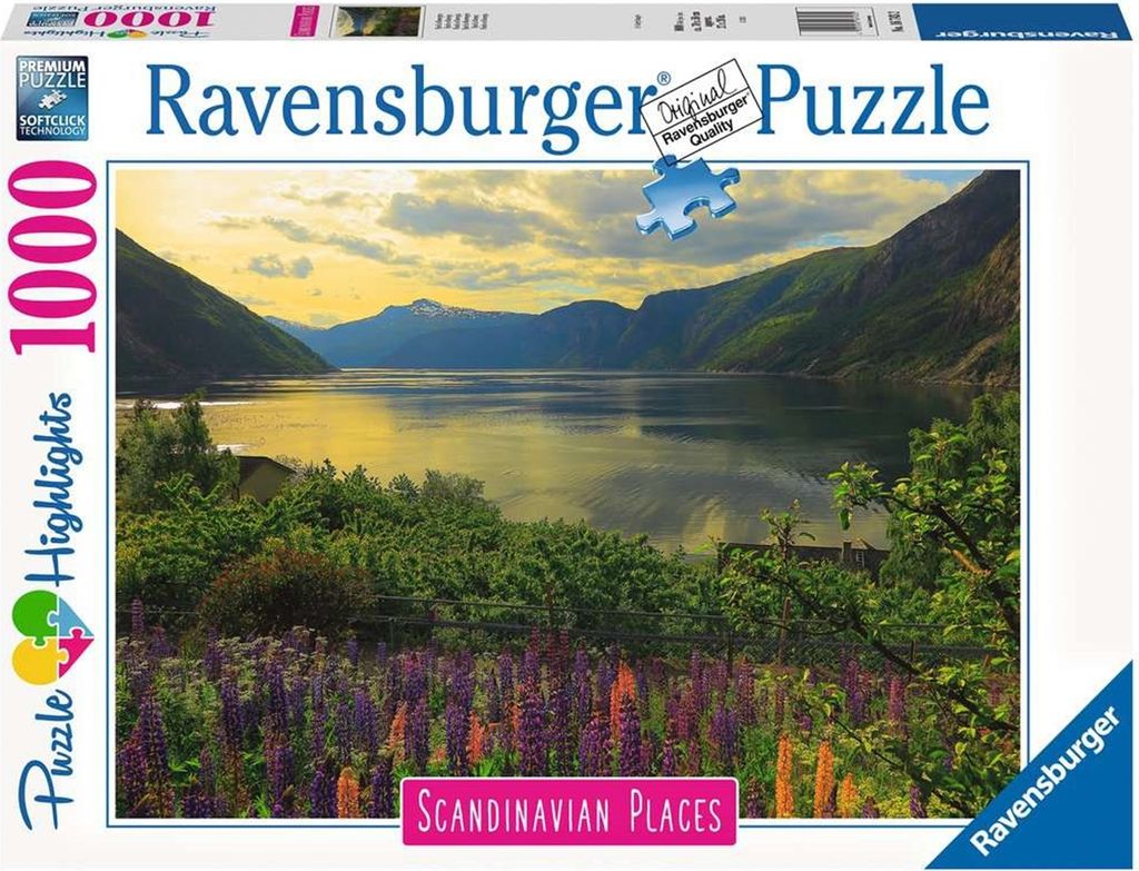 Ravensburger Puzzle Scandinavian Places 16743 - Fjord in Norwegen - 1000 Teile Puzzle für Erwachsene und Kinder ab 14 Jahren