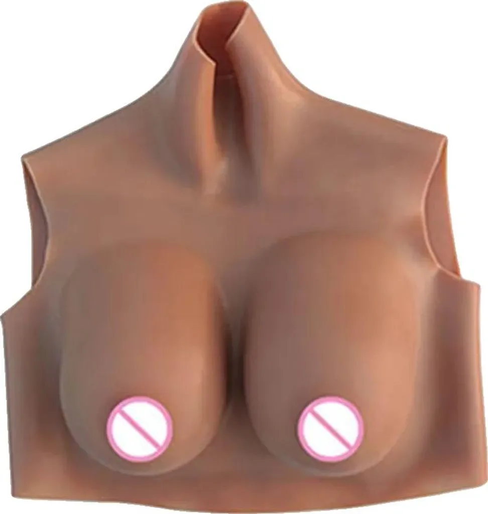 Seno Finto Realistico Coppa F Silicone - Design Sottile per Crossdressing