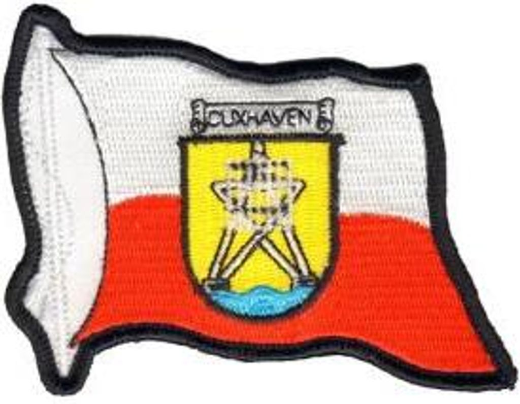 Aufnäher Patches Wappen Cuxhaven Gr. ca. 9,2 x 7,2 cm 20641