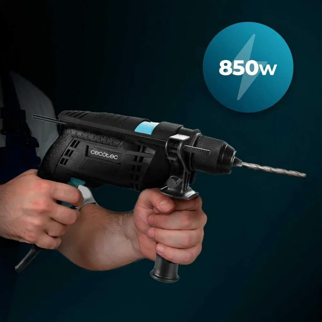Cecotec PowerDrill 850 Keyless Perceuse à Percussion 850W Mandrin Auto
