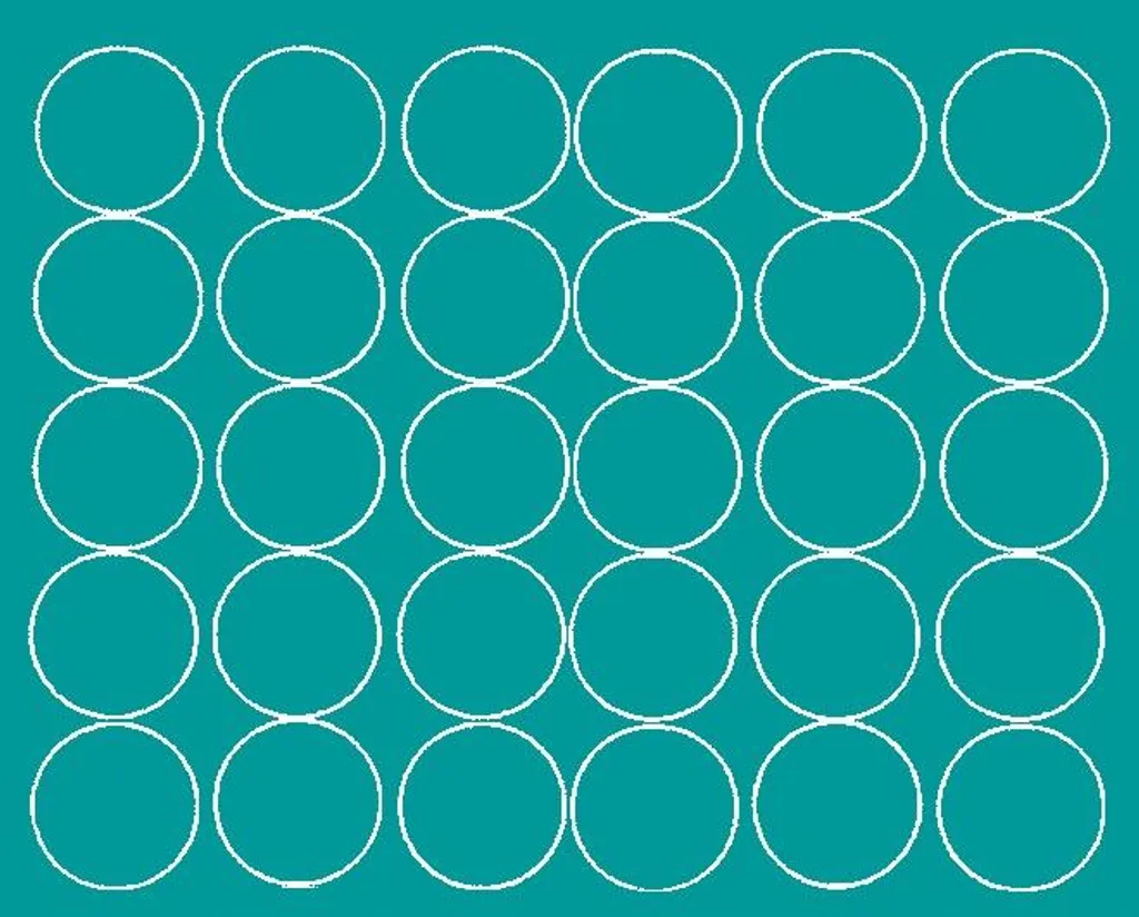 30 Stickers Turchese Lucido 8cm | Adesivi Rotondi per Hobby e Feste