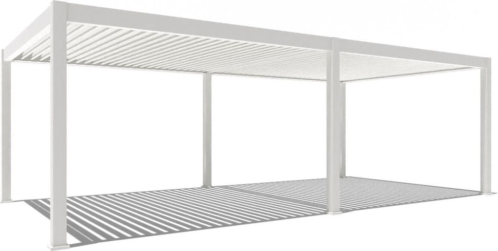 Deluxe Plus Elektrisch Pavillon Terrassenüberdachung Aluminium LED 4x8