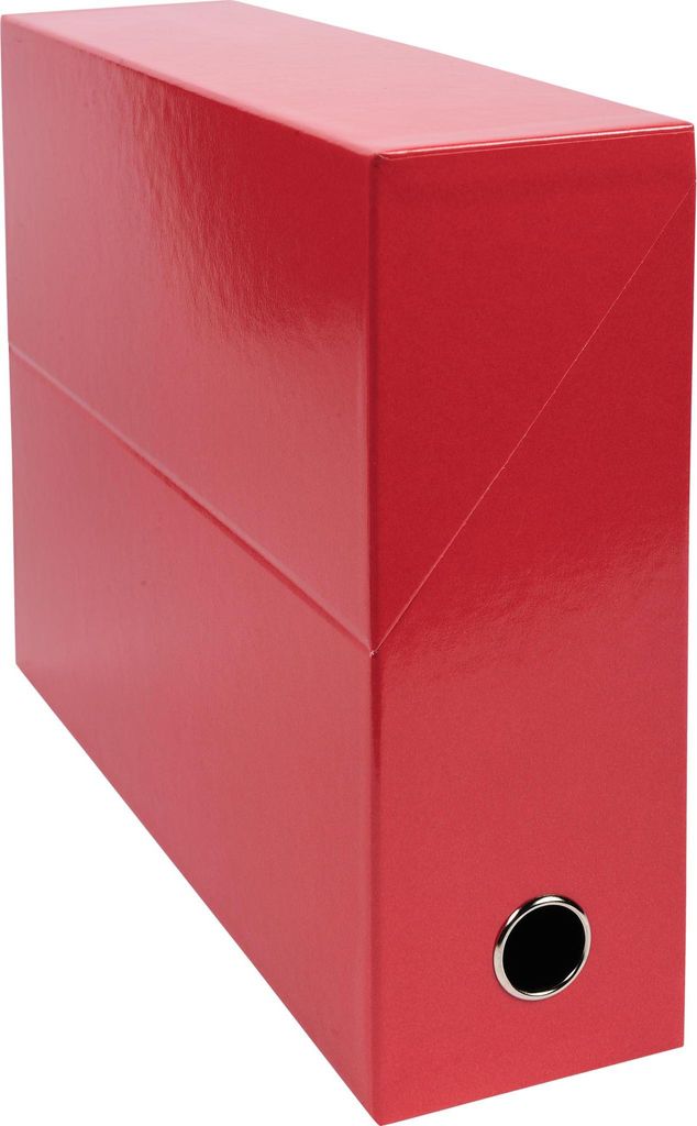 Exacompta 5x Transferbox Karton, Rücken 90mm, 25,5x34x9 cm A4, , Rot, 89925E