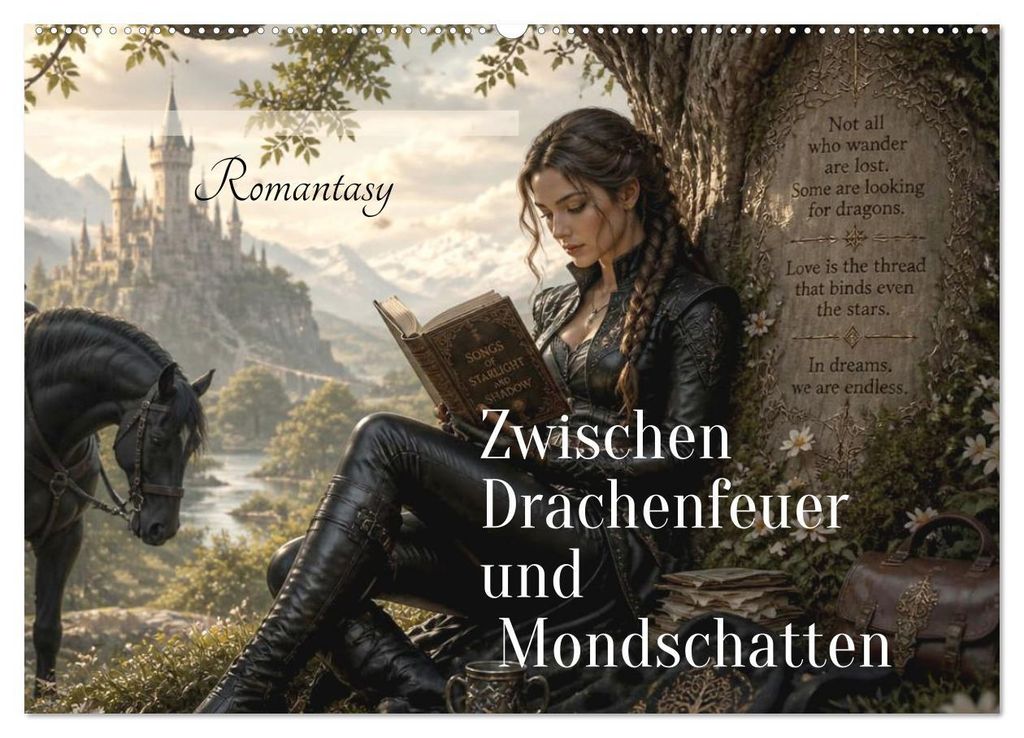 Zwischen Drachenfeuer und Mondschatten (Wandkalender 2027 DIN A2 quer), CALVENDO Monatskalender