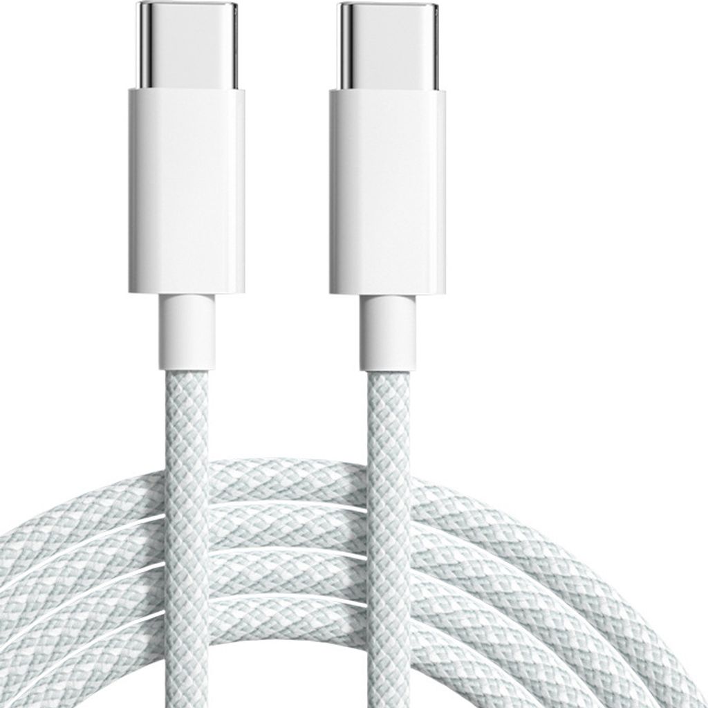 INF 2 m USB-C-auf-C-Kabel, 2er-Pack Weiß