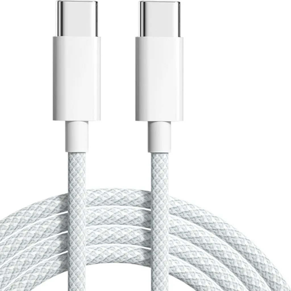 2 Pack INF Cavo USB C a C 1.5m | Fast Charge 60W Bianco Universale