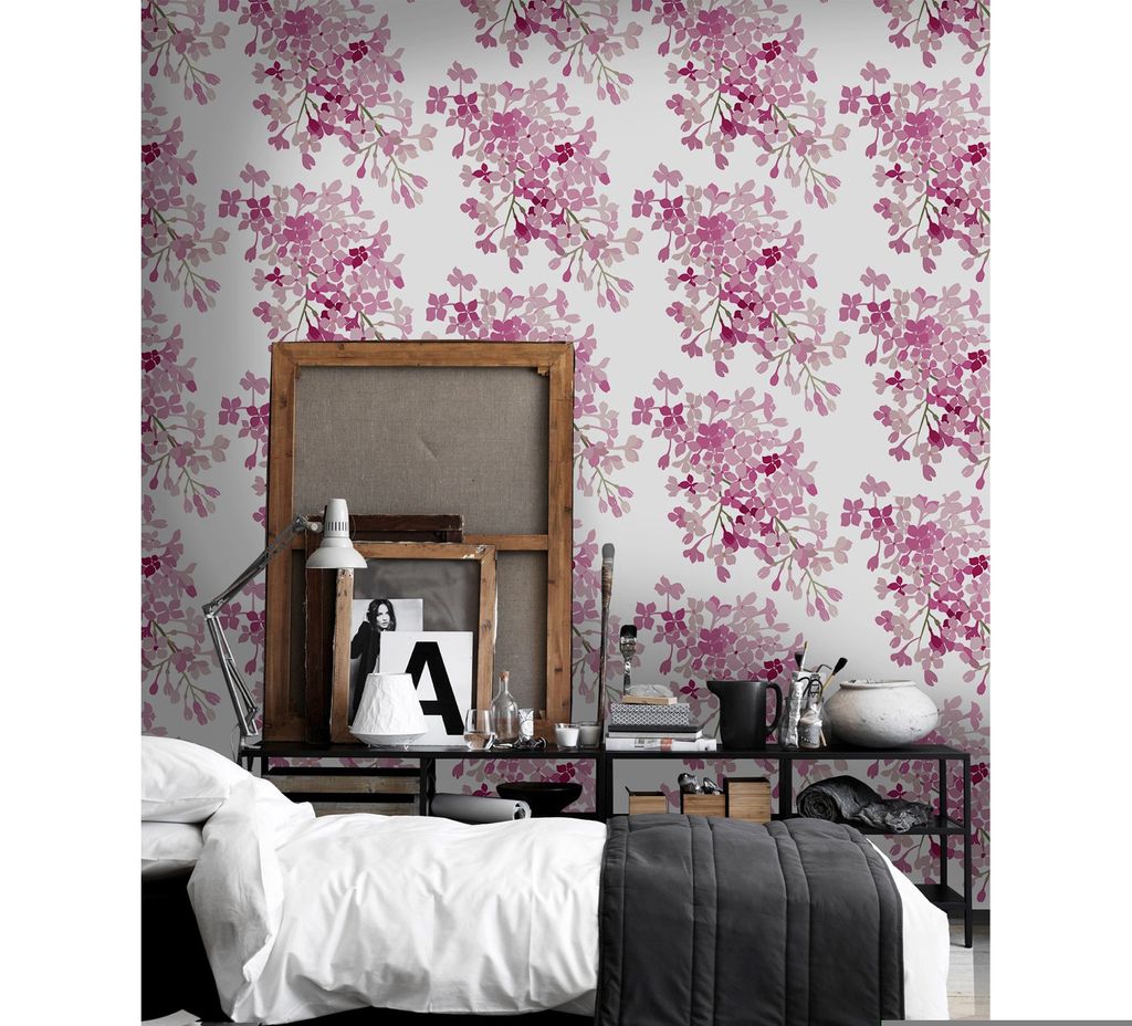 Coloray Fototapete 152x104 cm Latextapete Magicstick - flowers lilacdesign