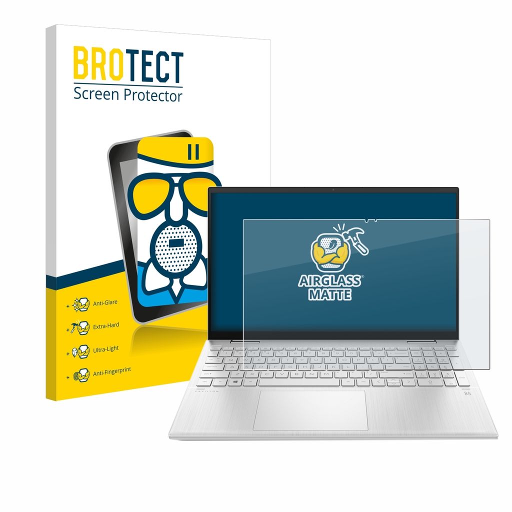 BROTECT Entspiegelungs Schutzglas für HP Pavilion x360 (15-erX) Schutzfolie Panzer Folie Glas Display Schutz matt