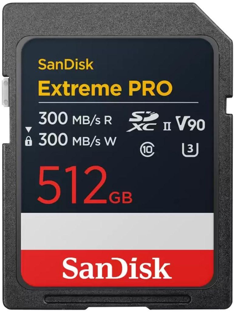 SANDISK SD-Card Extreme Pro UHS-II V90 512GB